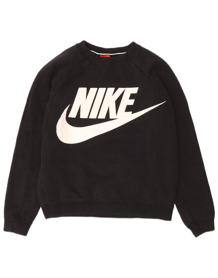 NIKE Ženska skraćena prekomjerna majica s motivom UK 10 Mala crna