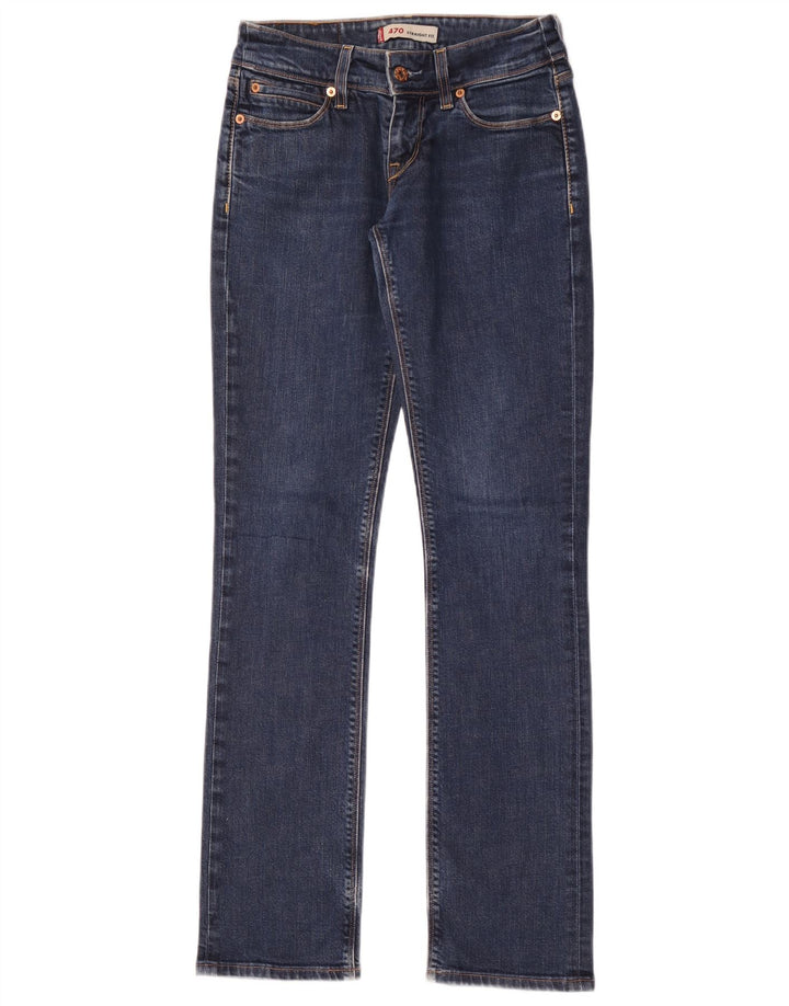 Levi's ženske ravne traperice 470 W28 L34 plavi pamuk