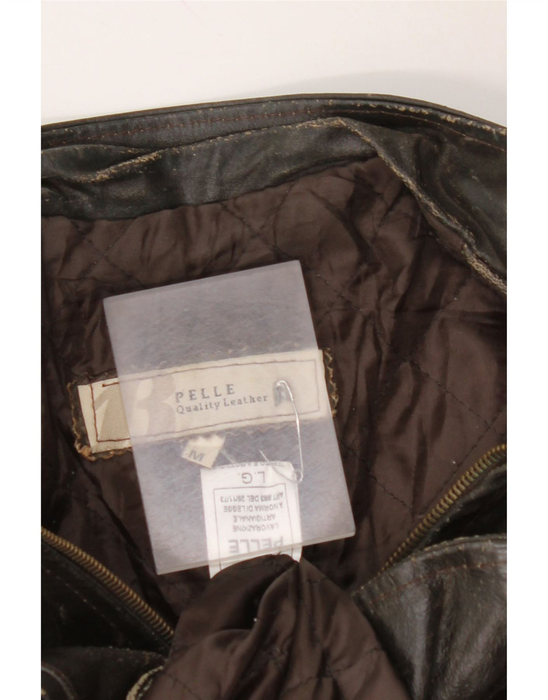 VINTAGE ženska kožna jakna 3/4 rukava UK 14 srednje smeđa koža