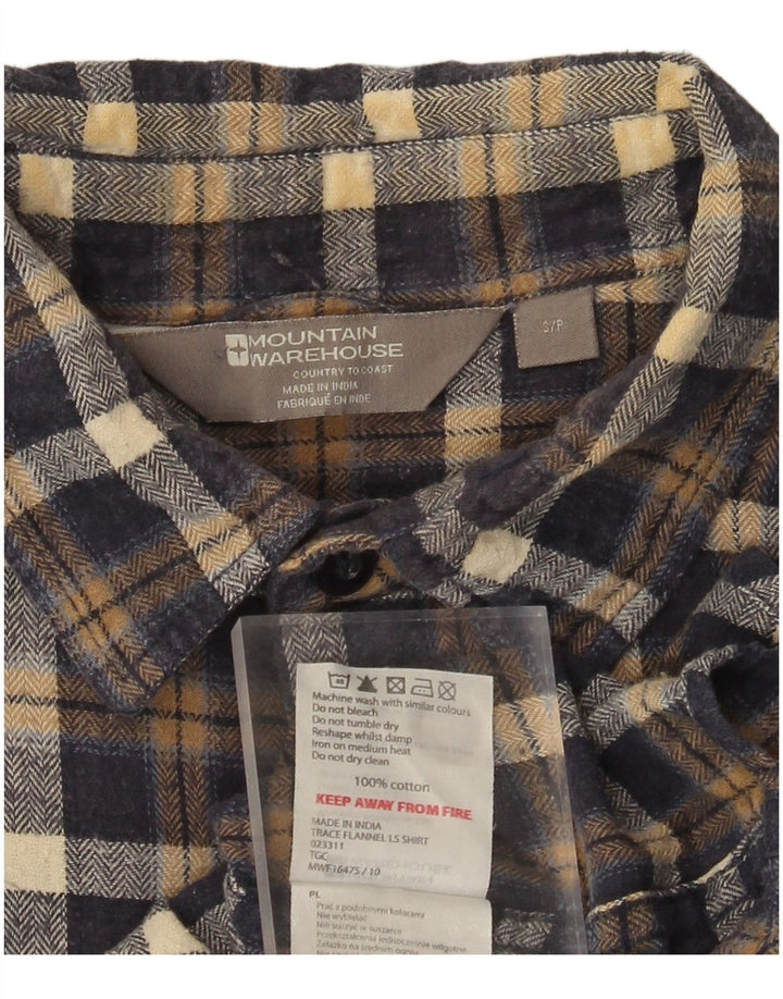 MOUNTAIN WAREHOUSE Muška flanelska košulja mala tamnoplava karirana pamuk