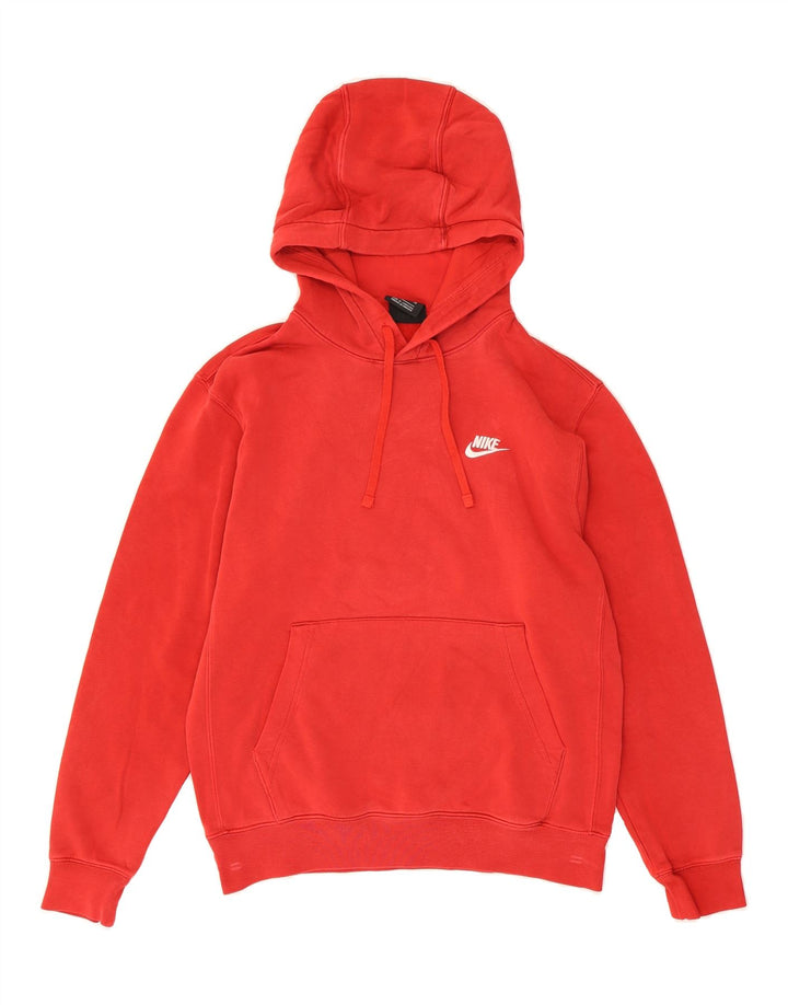 NIKE Mens Hoodie Jumper Small Red Cotton Vintage Nike and Second-Hand Nike from Messina Hembry 