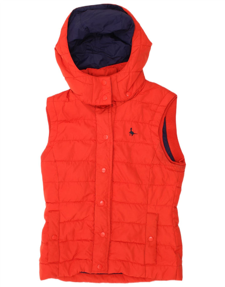 JACK WILLS Ženska podstavljena majica s kapuljačom UK 8 Mala crvena poliester