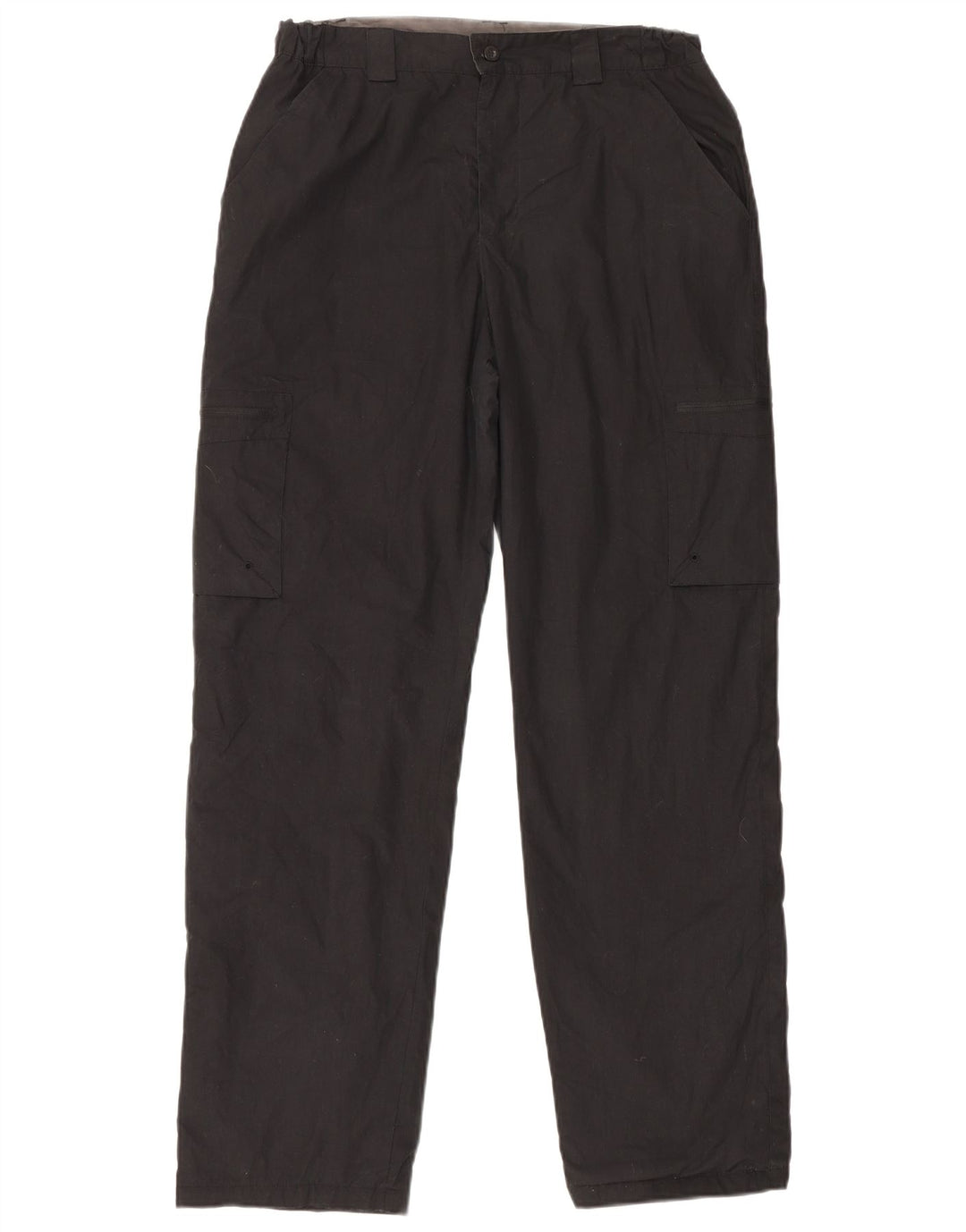 Mountain Warehouse muške ravne kargo hlače W32 L31 crni poliester