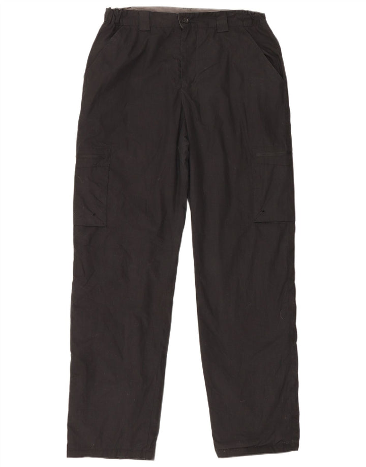 Mountain Warehouse muške ravne kargo hlače W32 L31 crni poliester
