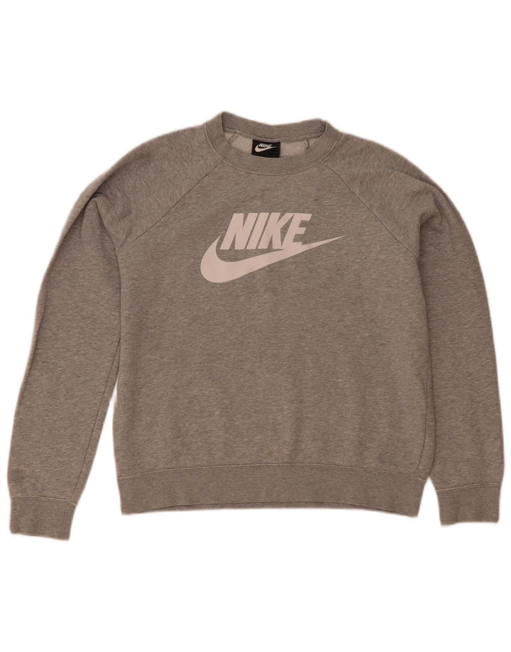 Nike ženska majica s velikim grafičkim majicama UK 10 Small Grey Flected