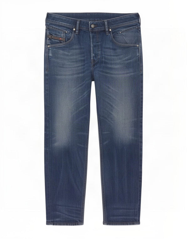 Diesel Mens Belther Regular Slim Traperice sa suženim trapericama W36 L30 Plavi pamuk