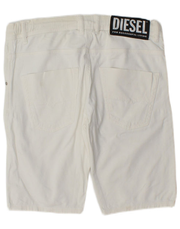 Diesel Ženske ležerne kratke hlače UK 14 Large W34 Bijele