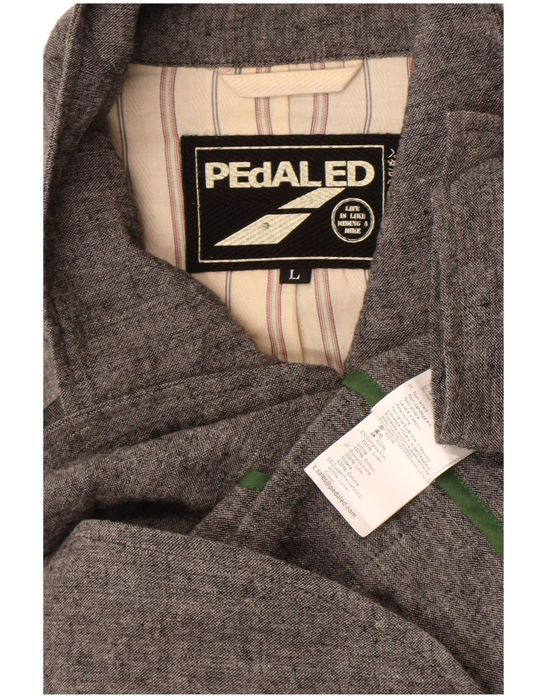 Vintage muška pomoćna jakna UK 40 Large Grey Colourblock lan