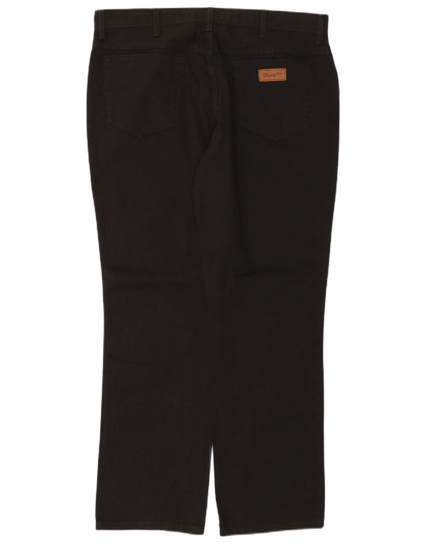 WRANGLER Ženske ravne traperice regularnog kroja W40 L32 crni pamuk