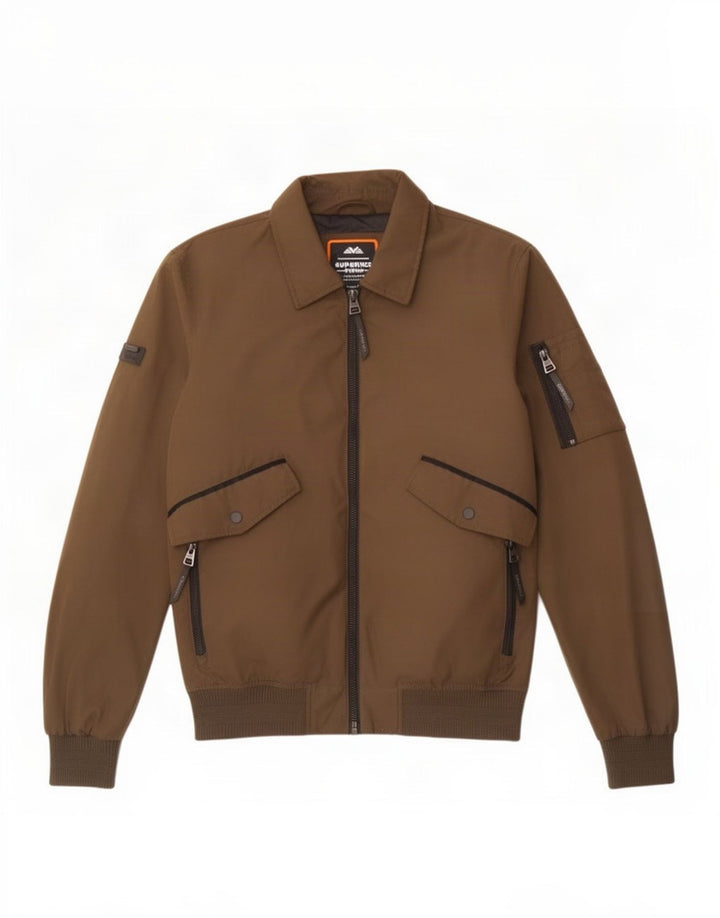 Superdry muška bomber jakna UK 38, srednji kaki poliester