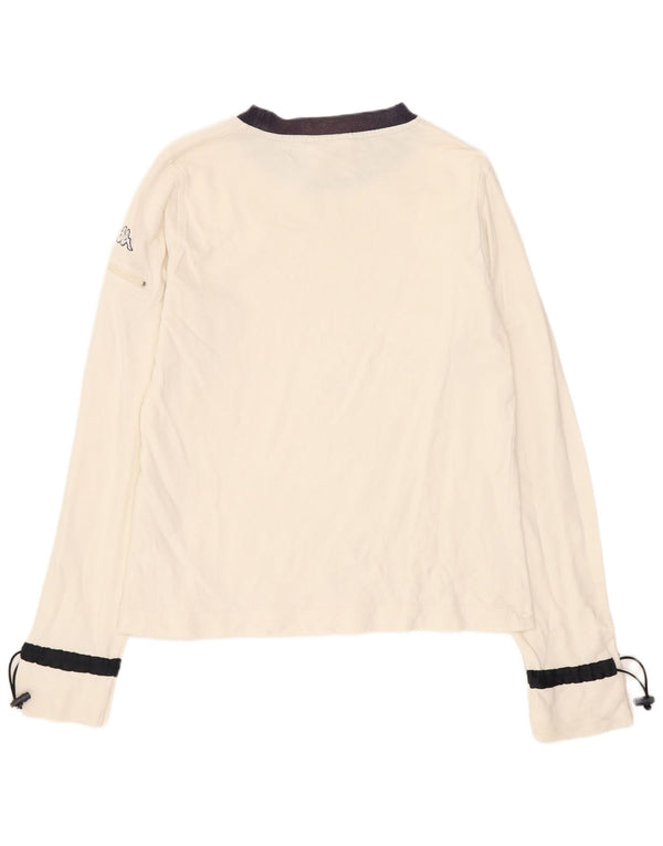 Kappa majica dugih rukava za dječake 13-14 godina 2XL Off White Colourblock