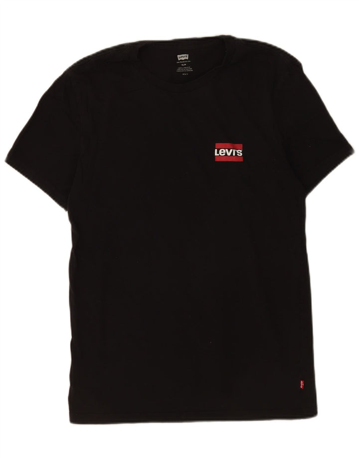 Levi's muška tanka majica kratkih rukava Srednji crni pamuk