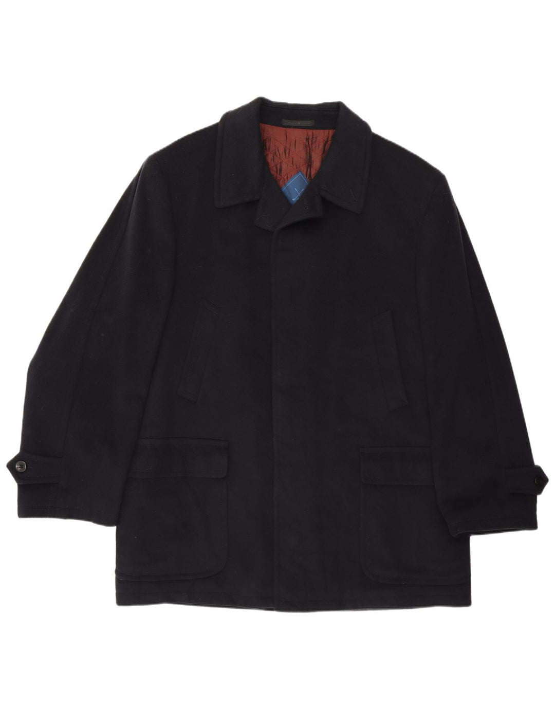 VINTAGE muški kaput IT 52 XL tamnoplavi kašmir