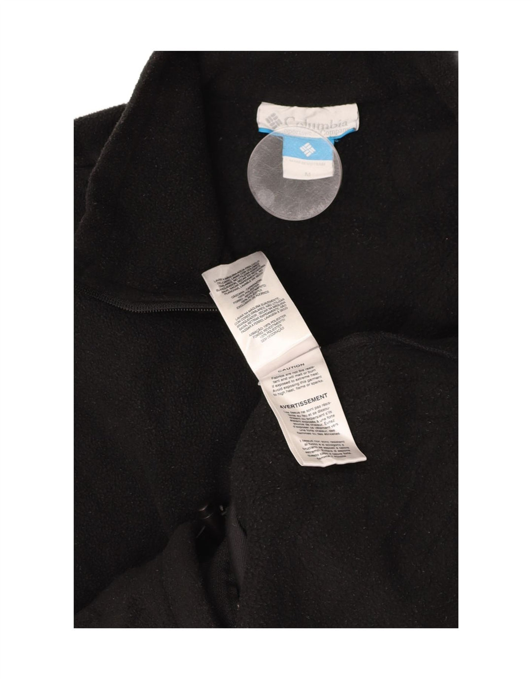 COLUMBIA Muška jakna od flisa UK 38 Srednji crni poliester