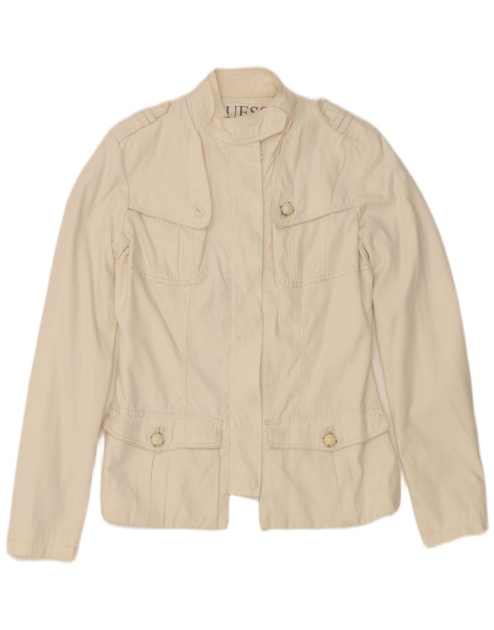 Guess ženska vojna jakna UK 14 Large off white najlon