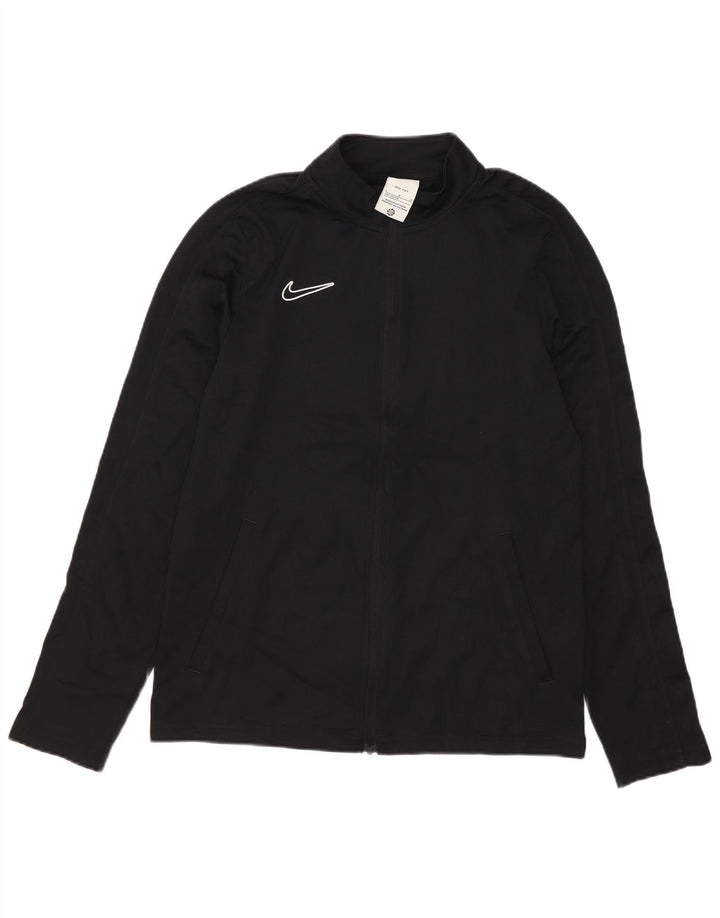 Nike Boys Dri Fit trenirka gornja jakna 12-13 godina velika crna poliester