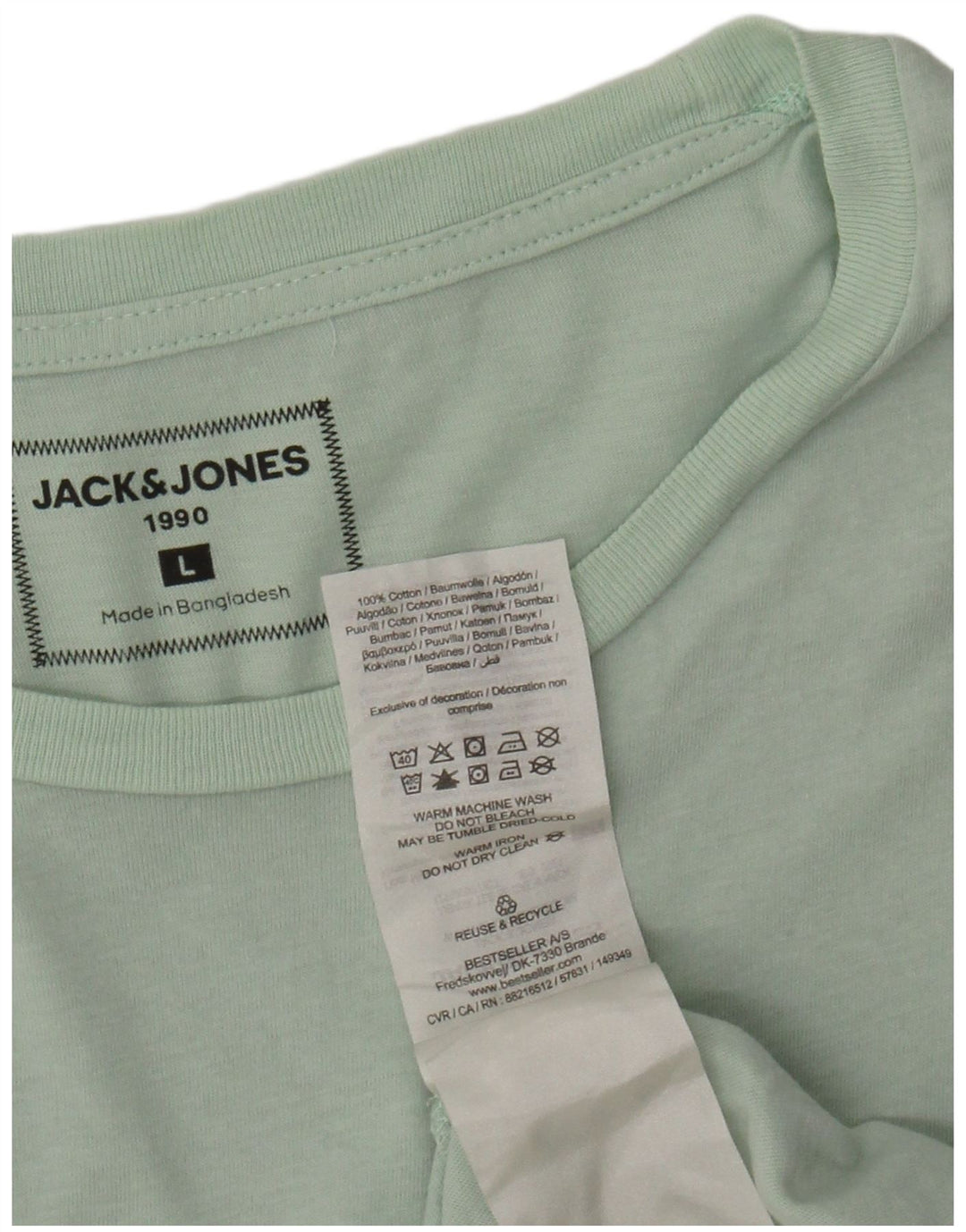 JACK & JONES Muška majica kratkih rukava s grafičkim motivima, veliki zeleni pamuk