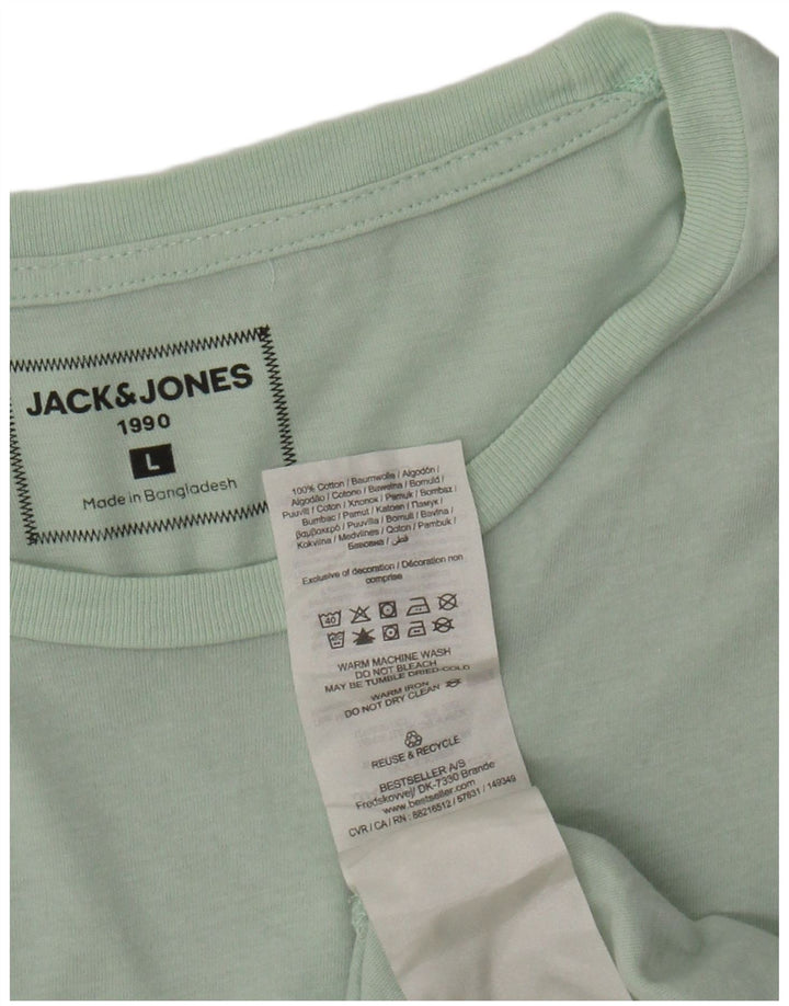 JACK & JONES Muška majica kratkih rukava s grafičkim motivima, veliki zeleni pamuk