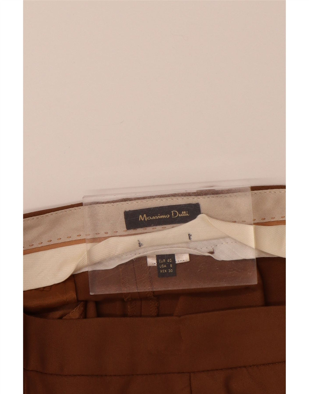MASSIMO DUTTI Ženske uske chino hlače EU 40 Srednje W30 L28 Smeđe