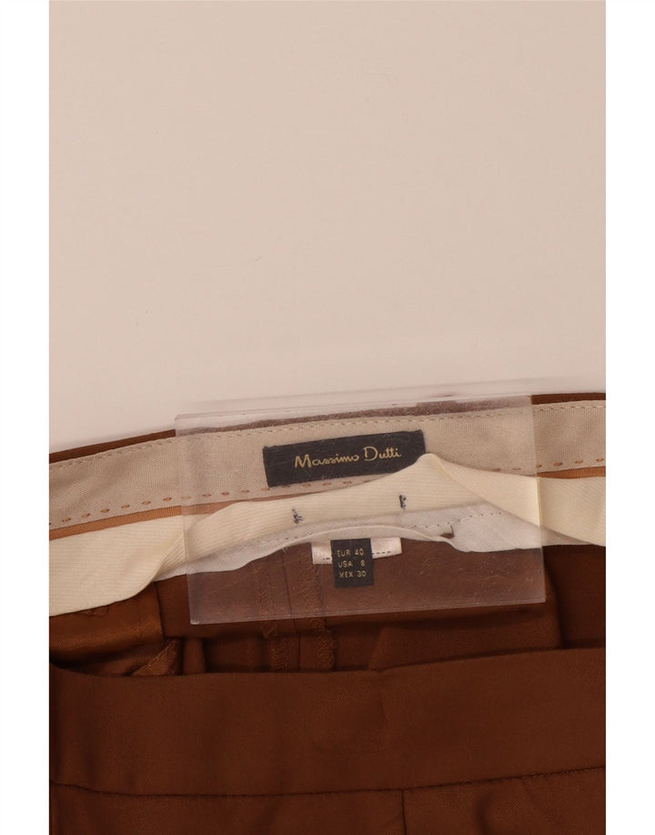 MASSIMO DUTTI Ženske uske chino hlače EU 40 Srednje W30 L28 Smeđe