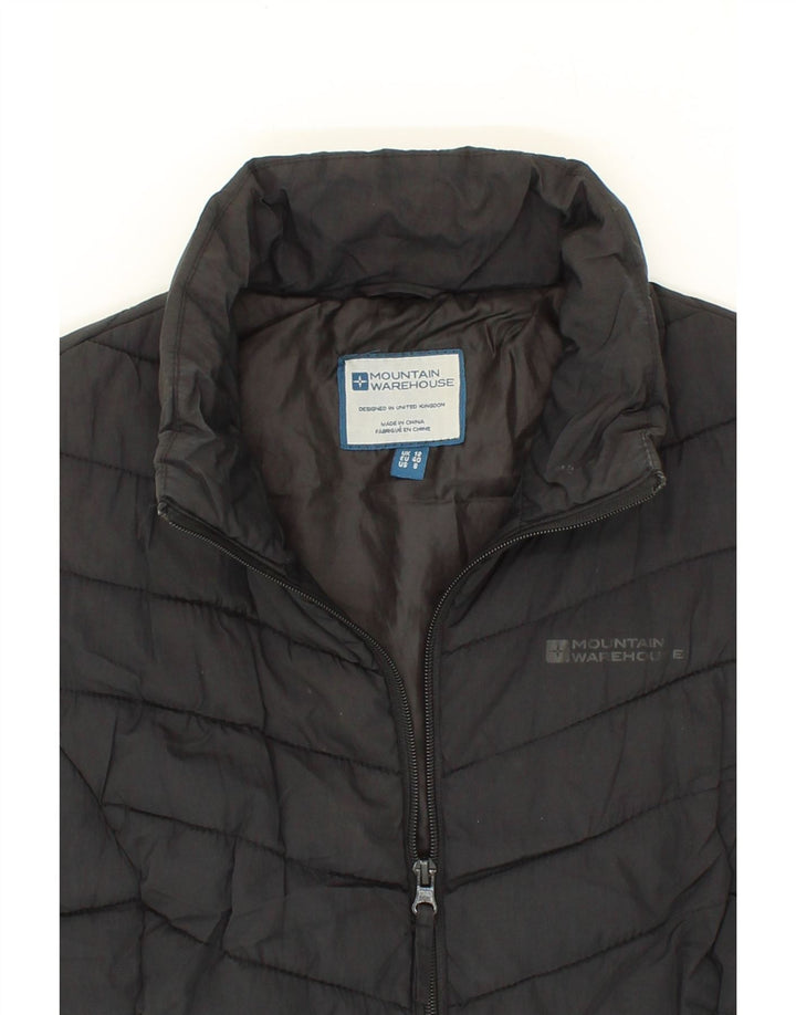 MOUNTAIN WAREHOUSE Womens Padded Gilet UK 12 Medium  Black Nylon Vintage Mountain Warehouse and Second-Hand Mountain Warehouse from Messina Hembry 