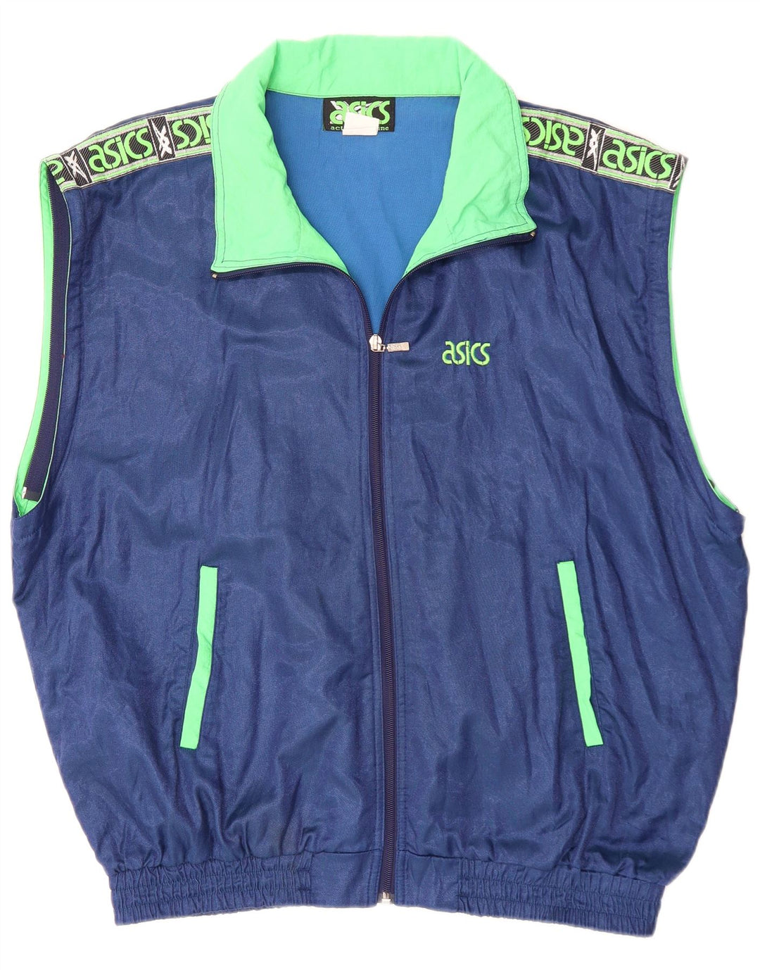 ASICS muška gornja jakna trenirke IT 54 XL plave boje