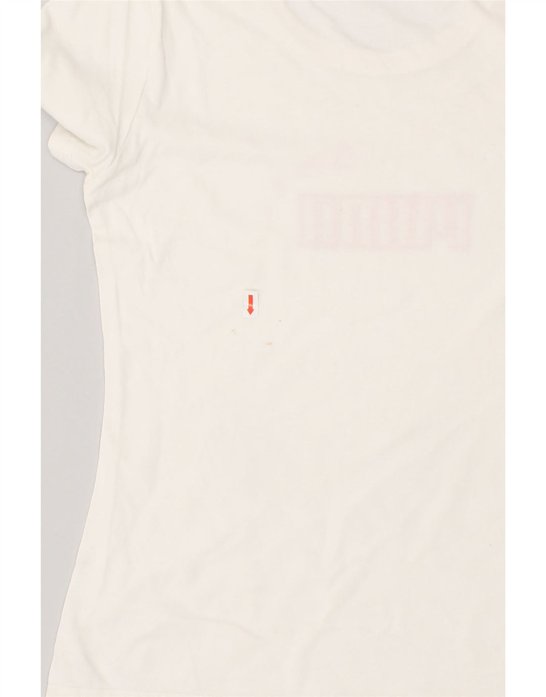 PUMA Womens Graphic T-Shirt Top UK 10 Small White | Vintage Puma | Thrift | Second-Hand Puma | Used Clothing | Messina Hembry 