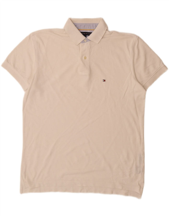 Tommy Hilfiger muška polo majica Srednje bijeli pamuk