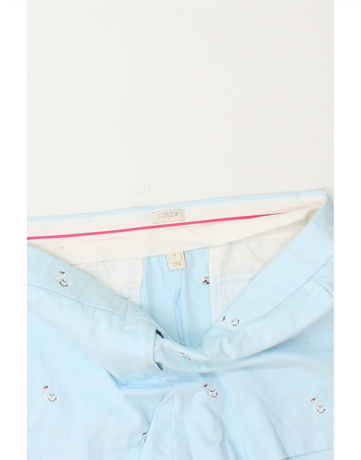 J. CREW Womens Abstract Pattern Chino Shorts US 14 XL W38  Blue Cotton Vintage J. Crew and Second-Hand J. Crew from Messina Hembry 