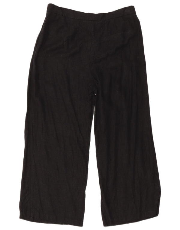 Marks & Spencer ženske široke chino hlače UK 14 Large W32 L27 crne