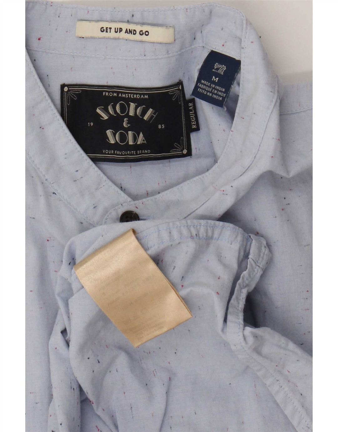 Scotch & Soda muška košulja od srednje plavog flekastog pamuka