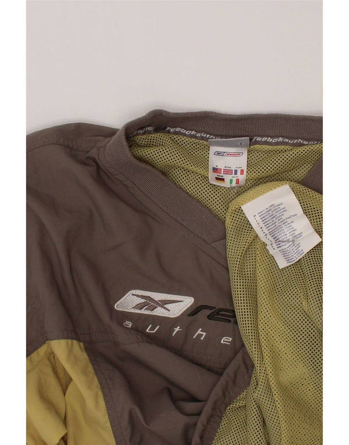Reebok Boys Graphic Pulover Trenirka Top 9-10 Years Grey Colourblock