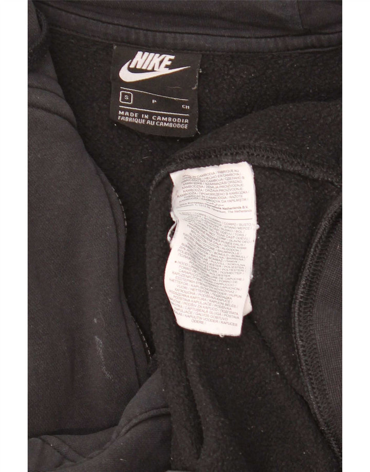 Nike muški pulover s kapuljačom na patentni zatvarač mali crni pamuk