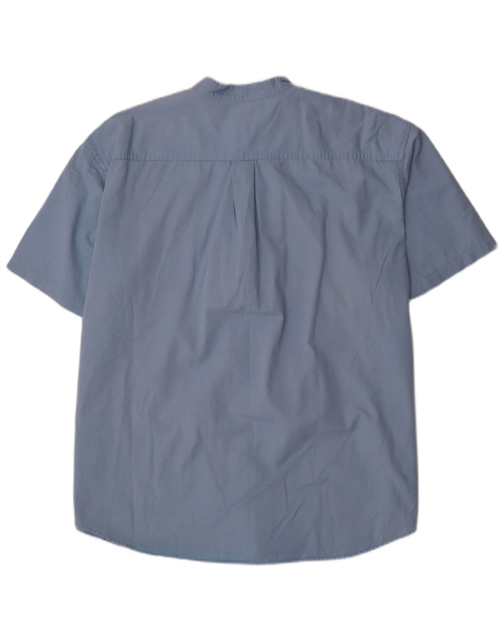 DOCKERS Muška košulja kratkih rukava Stain Defender 2XL plavi pamuk