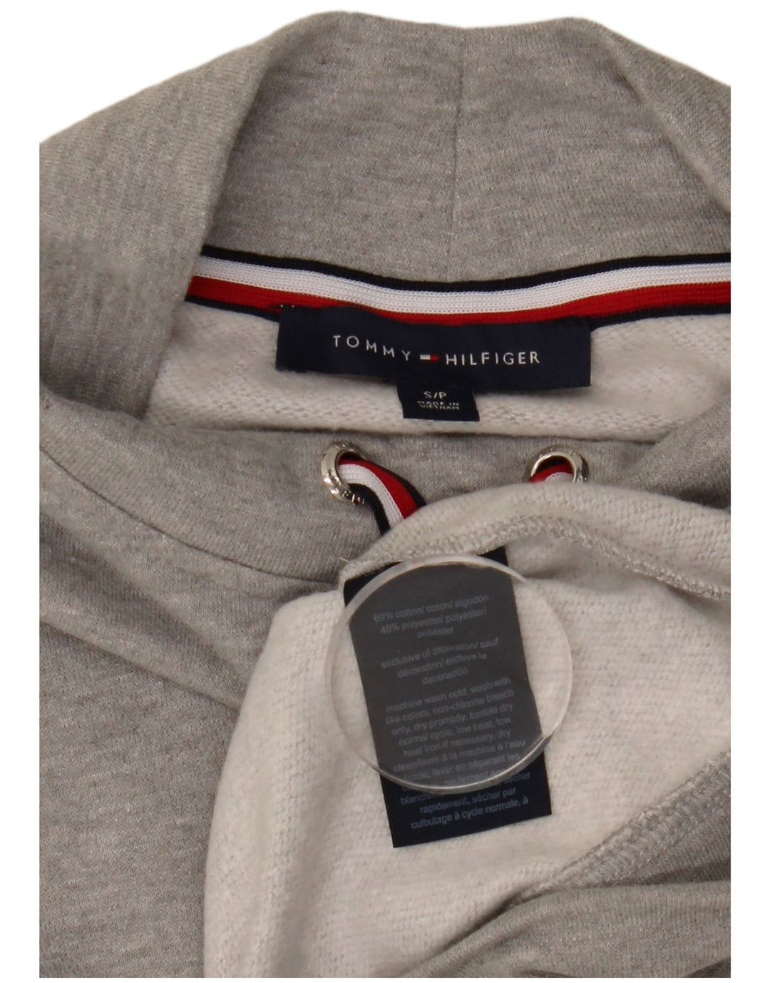 Tommy Hilfiger Ženska skraćena prekomjerna majica s kratkim rukavima UK 10 Small Gray