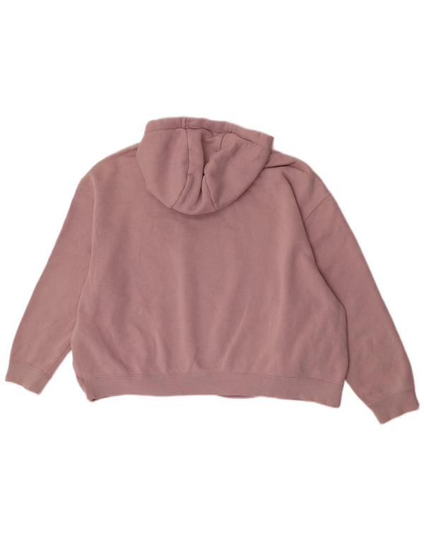 Nike Ženska velika majica s kapuljačom s grafičkim motivima UK 16 Large Pink Cotton