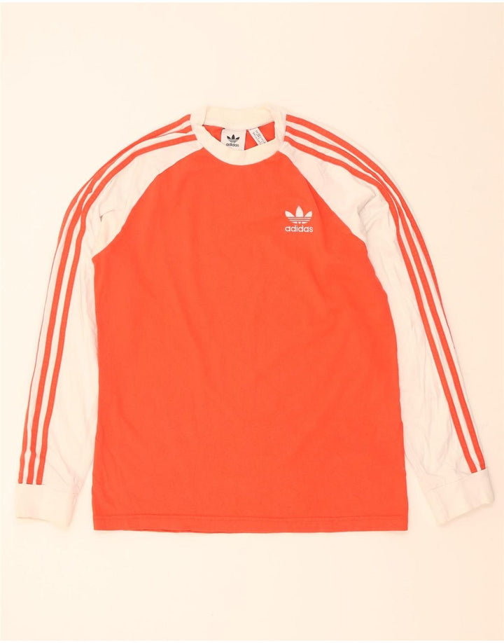 Adidas muška majica dugih rukava srednje narančaste boje, pamuk