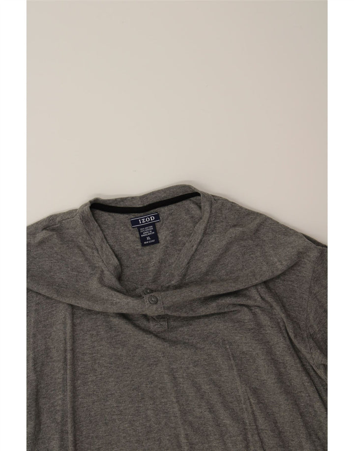 IZOD Mens Izod T-Shirt Top XL Grey Cotton Vintage Izod and Second-Hand Izod from Messina Hembry 