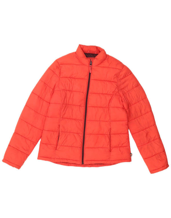 WHITE STUFF Womens Padded Jacket UK 12 Medium Red Nylon