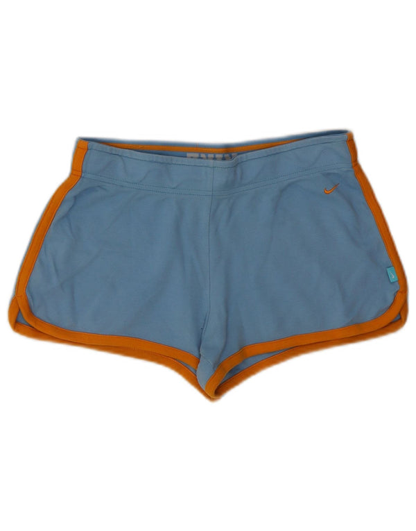 Nike ženske sportske kratke hlače UK 10 Small Blue Cotton