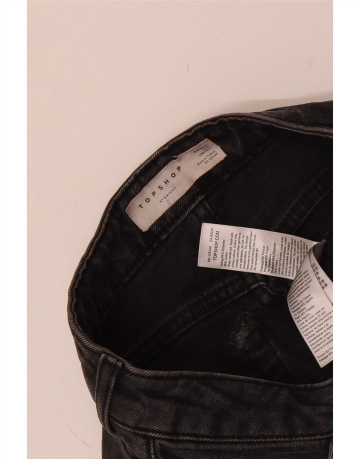 Topshop ženske skraćene traperice W25 L24 sivi poliester