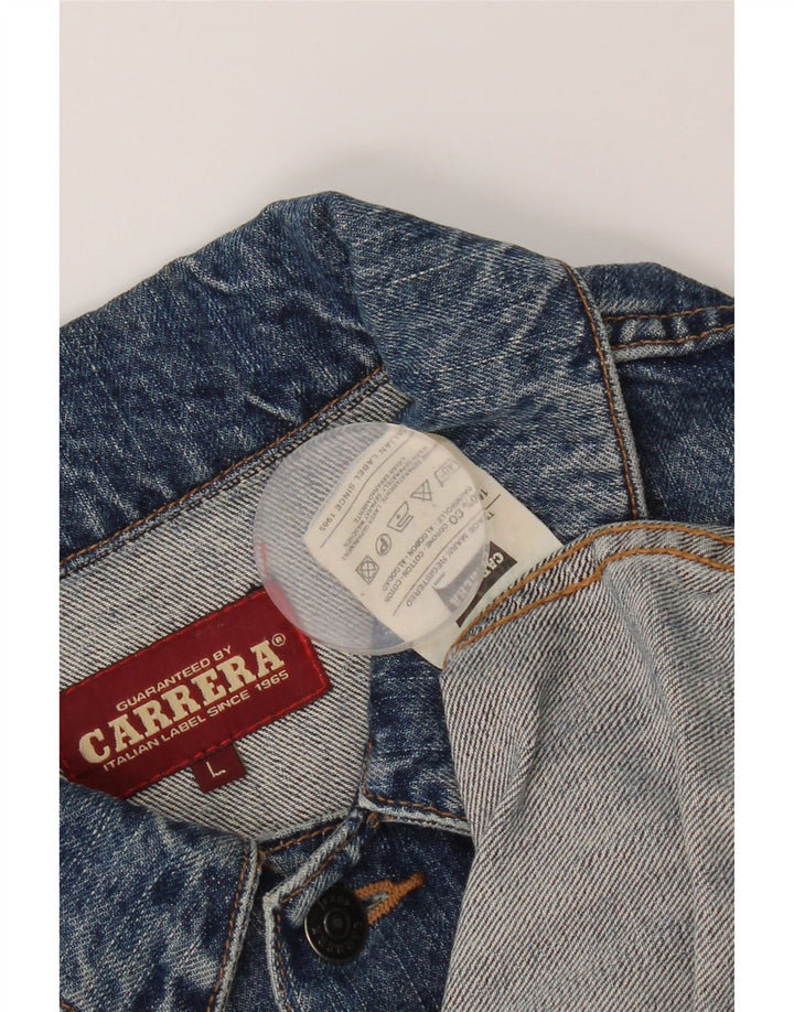 Carrera muška traper jakna UK 40 Large Blue Cotton