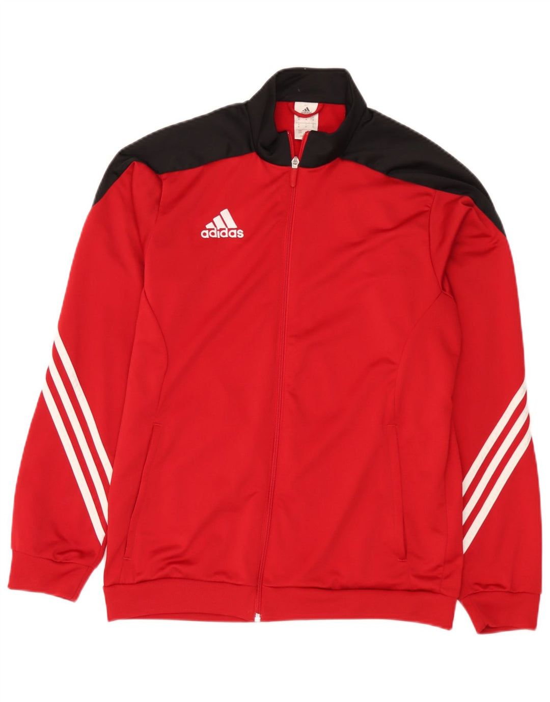 Adidas muška gornja jakna trenirke srednje crvene boje od poliestera