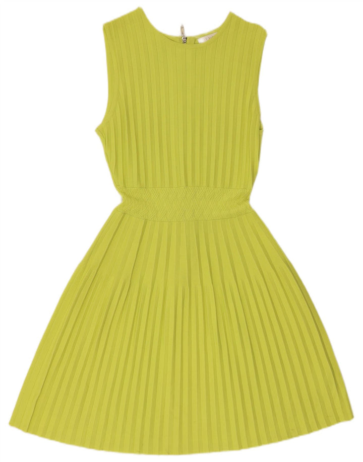 TED BAKER Ženska haljina bez rukava, mala zelena viskoza, veličina 2