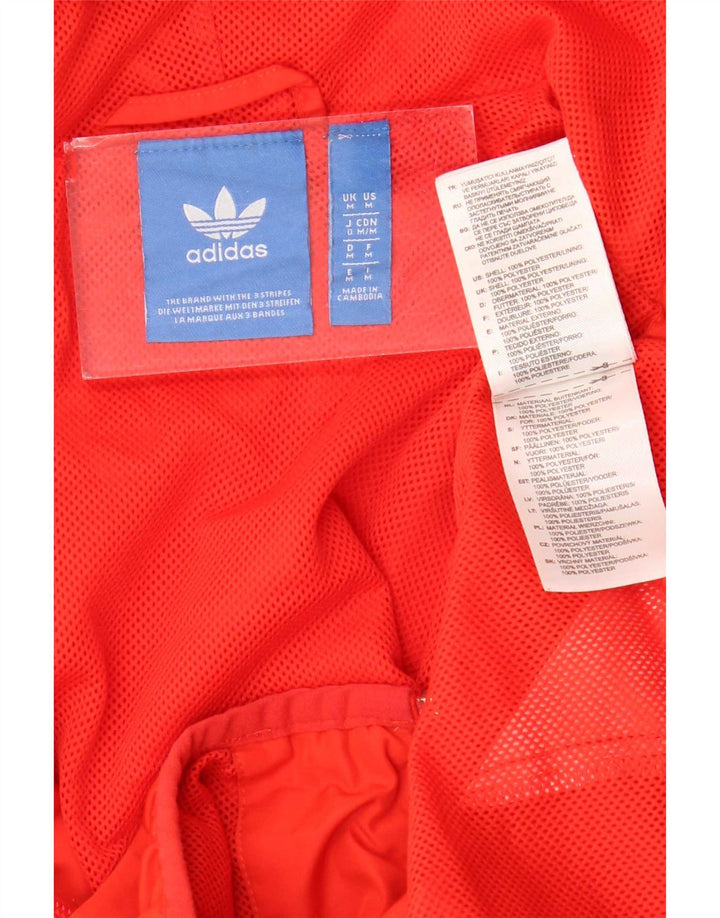 Adidas muška trenirka s kapuljačom, gornja jakna srednje crvene boje od poliestera
