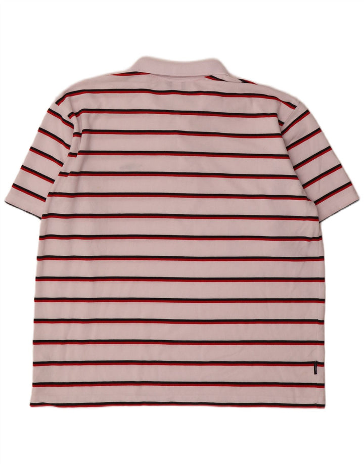 Umbro muška polo majica 2XL bijeli poliester na pruge