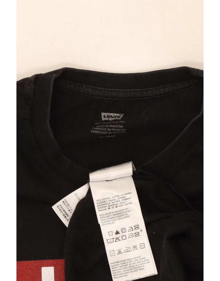 Levi's muška majica s grafičkim motivima XL, crni pamuk