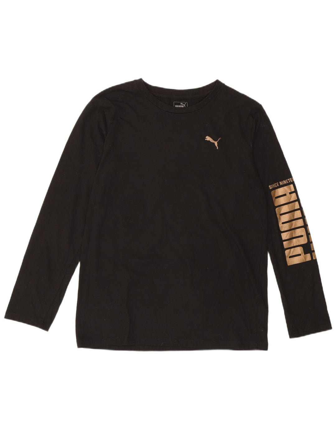 PUMA majica dugih rukava za djevojčice 15-16 godina XL, crni pamuk