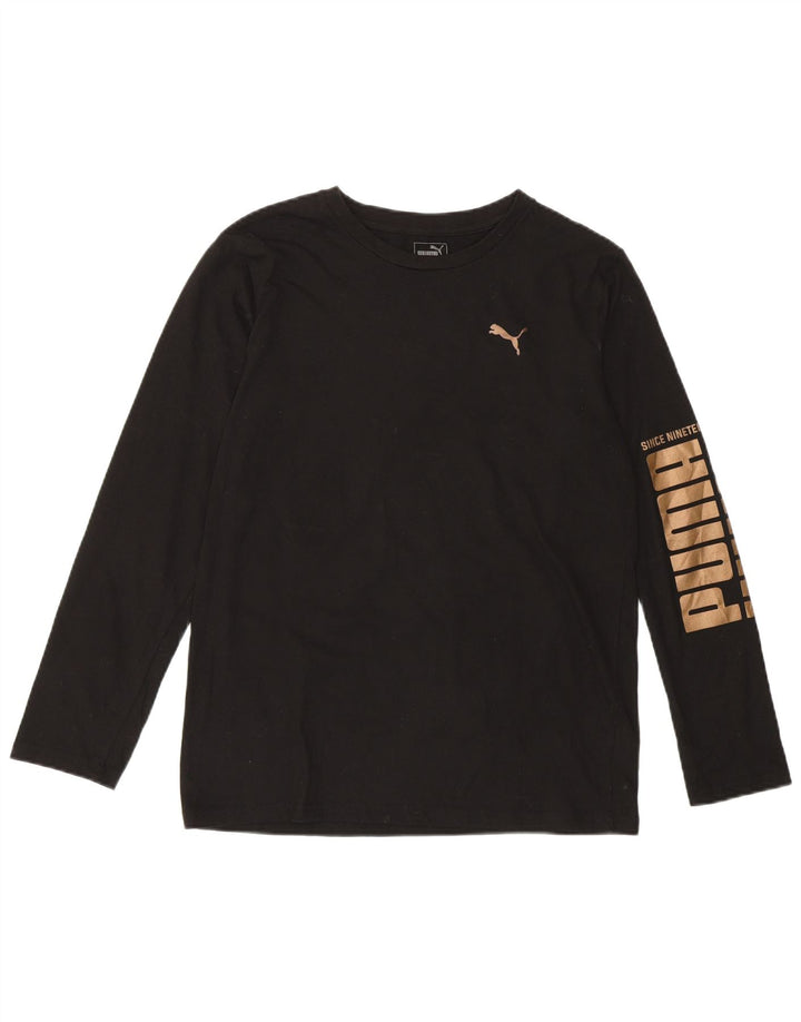 PUMA majica dugih rukava za djevojčice 15-16 godina XL, crni pamuk