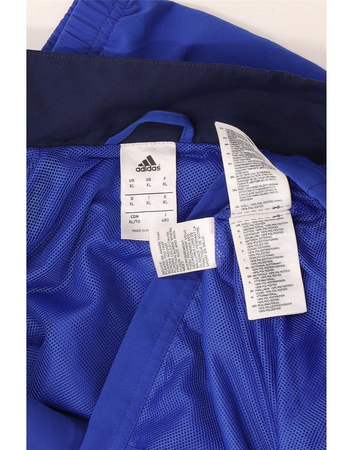 Adidas muška trenirka s grafičkim motivima, gornja jakna XL, poliester plave boje